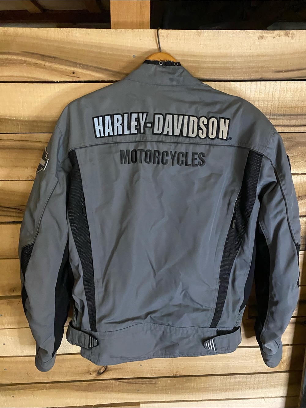 Harley-Davidson Excursion Gray & Black Performance Textile Riding Jacket Medium - Picture 9 of 12